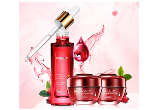 诗婷露雅 精研玫瑰果精华日晚霜套装三件套